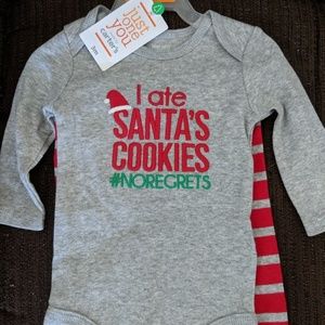 Carter's 2 piece - I ate Santa's Cookies